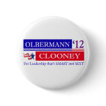 Olbermann Clooney 2012 button