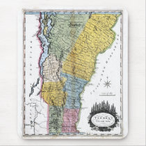 Old 1814 Vermont Map mousepads by TheFlagStore Old 1814 Vermont Map mousepads