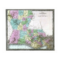 Old 1848 Louisiana Map posters