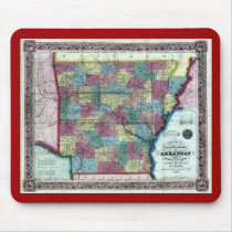 Old 1854 Arkansas Map Mouse Pad