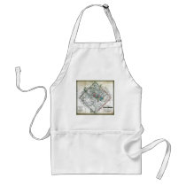 Old 1862 Washington District of Columbia Map Apron