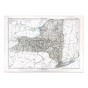 Old 1884 New York Map posters