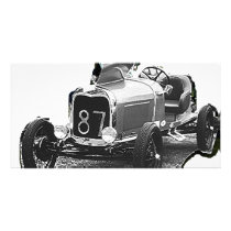 OLD 87   RACING CAR CUSTOM PHOTO CARD