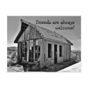Old abandoned shack friendship post card postcard