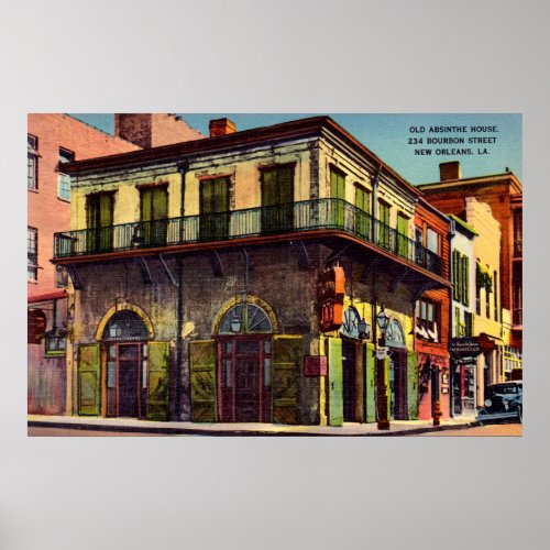 Old Absinthe House, New Orleans, Louisiana print