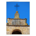 Old adobe mission  greeting card