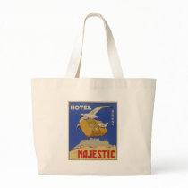 Old Advert Athens Greece Hotel Majestic Tote Bag