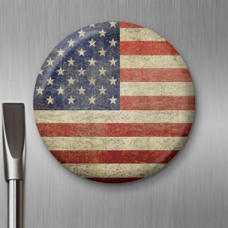Old American Flag magnet