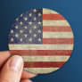 Old American Flag Round Sticker