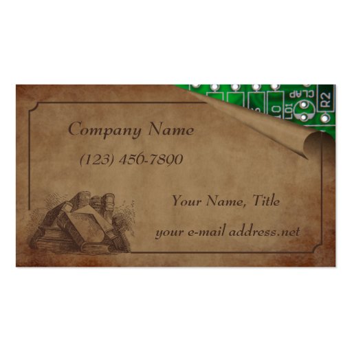 Old and New Business Card (front side)