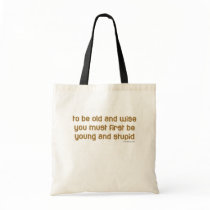 old and wise tote bags