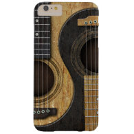 Old and Worn Acoustic Guitars Yin Yang Barely There iPhone 6 Plus Case