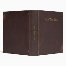 Old Antique book, retro faux leather bound Binder