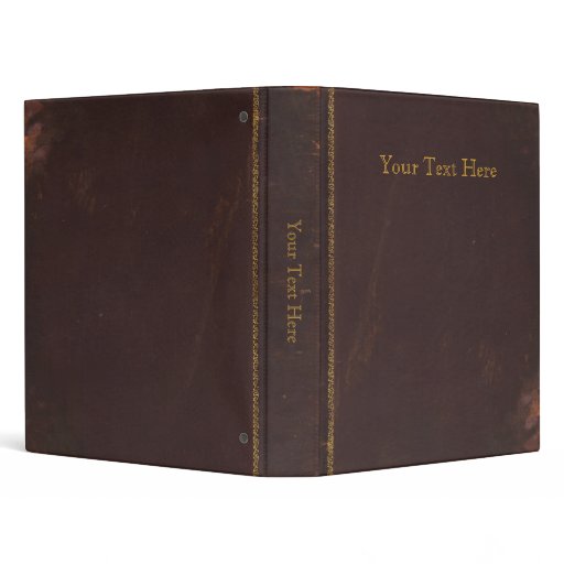 Old Antique book, retro faux leather bound Binder Zazzle