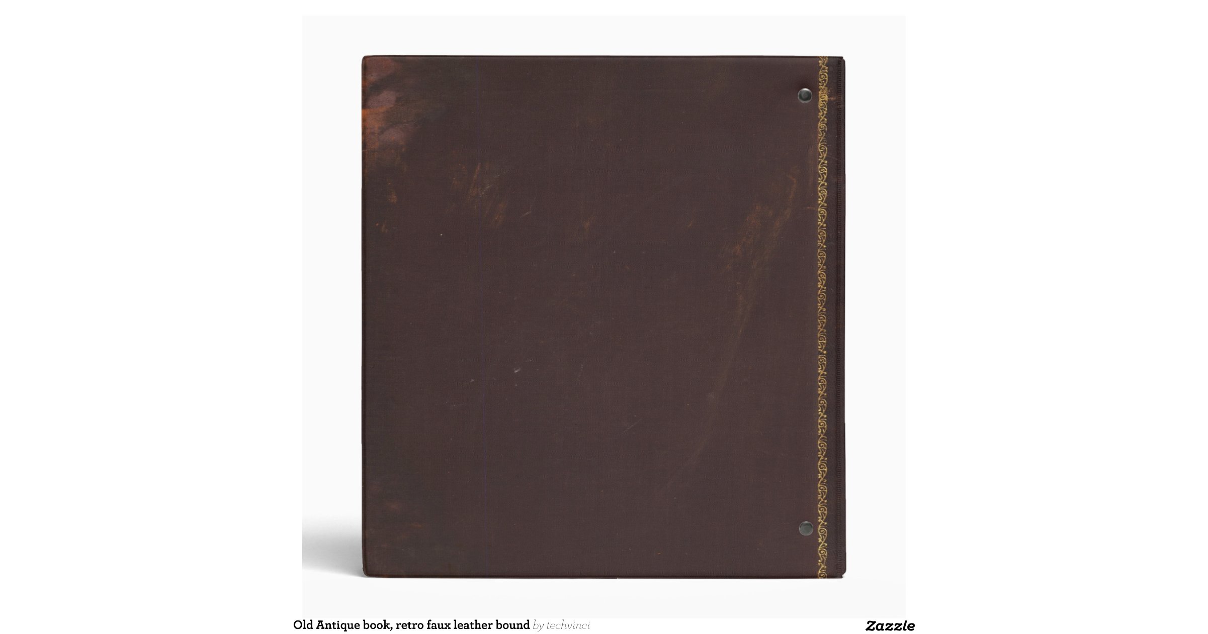 old_antique_book_retro_faux_leather_bound_binder