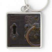 Old antique door knocker key chain