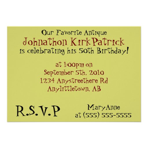 Old Antique Vintage Truck Invitation