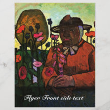 Old Armenhäuslerin In The Garden By Modersohn-Beck Flyer