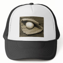 Old Baeball Mit and Ball hats by pacificsportsgifts Old Baeball Mit and Ball hats