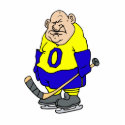 Old Bald Hockey Player