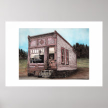 old barber shop limited edition print by dlee