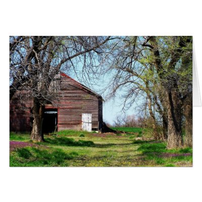 Old Barn 3 Card by KatAnnette