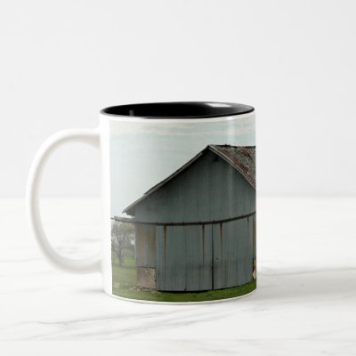 Old Barn and Calf Mug