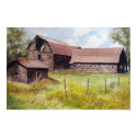 Old Barn and Farmhouse- poster posters