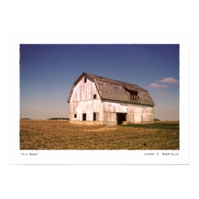 Old Barn Color Print by jeremybonfiglio