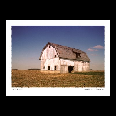 Old Barn Color Print by jeremybonfiglio