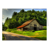 Old Barn in North Carolina Mountains Cards