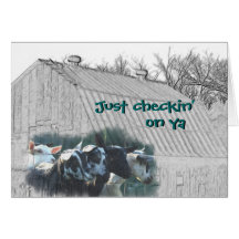 Old Barn & Kid Goats - customize any ocassion Greeting Cards