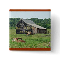 Old Barn Mail Pouch Tobacco Advertising Pinback Buttons
