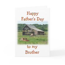 Old Barn Mail Pouch Tobacco Advertising Greeting Card