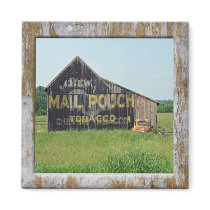 Old Barn Mail Pouch Tobacco Advertising Magnet
