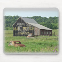 Old Barn Mail Pouch Tobacco Advertising Mouse Pad
