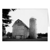 Old Barn - Note Card cards
