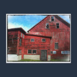 'Old Barn' Postcard postcards