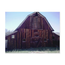 Old Barn Postcard by LaughingPug Old Barn Postcard