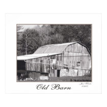 Old Barn Print #2 by klocke Old Barn Print #2