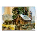 Old Barn & Silo Greeting Cards