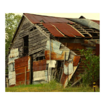 Old Barn with Tin posters by GingerBarritt Old Barn with Tin posters