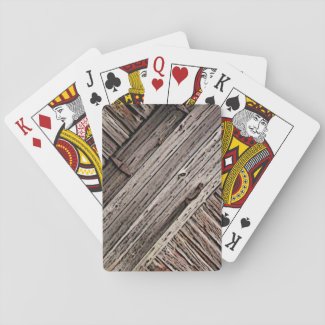 Old Barn Wood Playing Cards