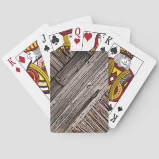 Old Barn Wood Playing Cards