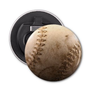 Old Baseball Button Bottle Opener