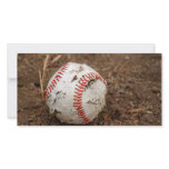 old baseball personalized photo card
