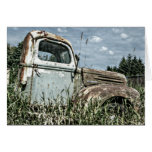 Old Beater Truck - Rusty Vintage Farm Vehicle Greeting Card