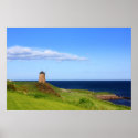 Old, beautiful windmill, St Monans, Scotland posters