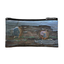 Old Bench Close Up Cosmetic Bag