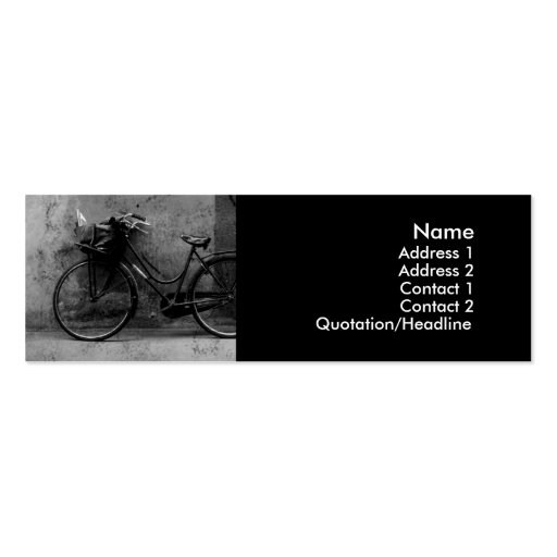 Old Bike Profile Cards Business Card Template